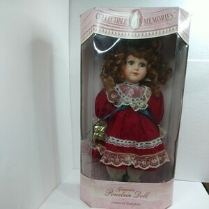 COLLECTIBLE MEMORIES  BISQUE PORCELAIN HANDCRAFTED 16" VINTAGE DOLL ESTATE FINDW